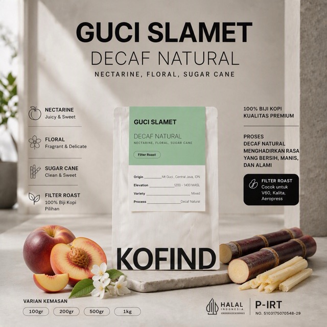 Decaf Guci Slamet Natural